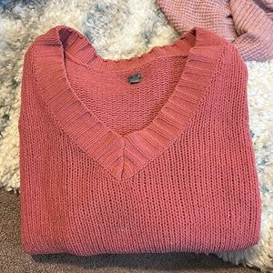 AERIE KNIT V-NECK SWEATER